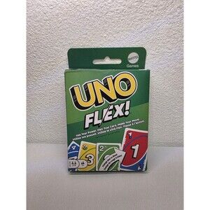 Mattel Games UNO Flex Card Game Family Party Night Travel Kids Adults READ